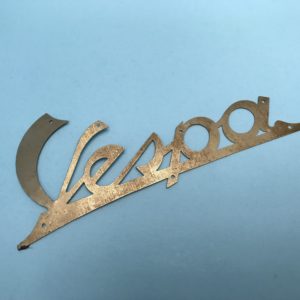 Vespa leg shield badge 1950s